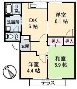 フレグランス キャンディ【201号室】の間取り