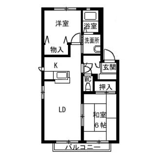 エクセルメゾンG棟【102号室】の間取り