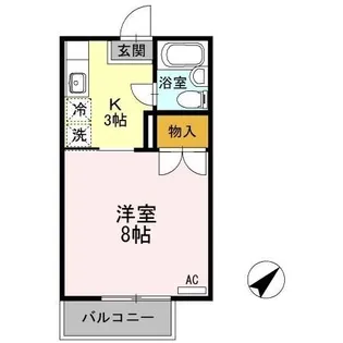 メゾンU【202号室】の間取り