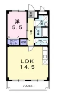 マリッチハッピー【301号室】の間取り