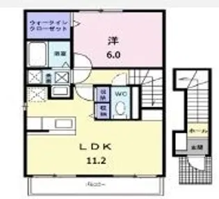 モンブランC【202号室】の間取り