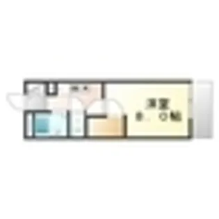 レオパレスエトワール 栗林【306号室】の間取り