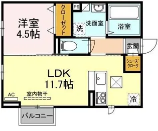 NAGOMI【101号室】の間取り