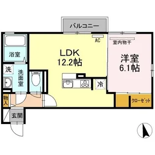 ローリエアベニュー【203号室】の間取り