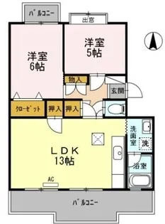 ピュアハイツ【109号室】の間取り