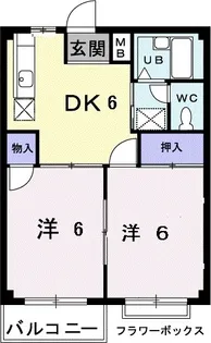 フォレストパークB【102号室】の間取り