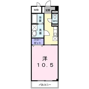 グランディール太田A【205号室】の間取り