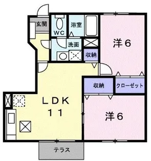 ファイン ブラザー【102号室】の間取り