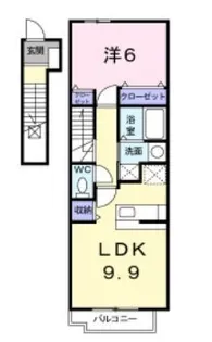 リバーサイド三条【202号室】の間取り