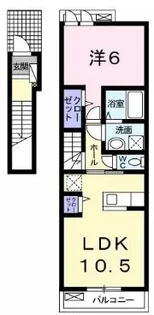シャンドラ【202号室】の間取り