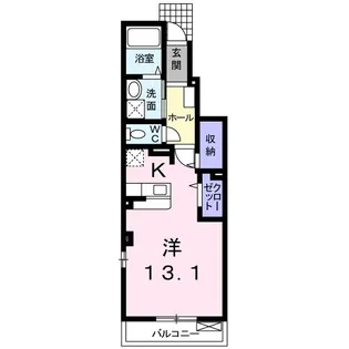 1Kの間取り画像