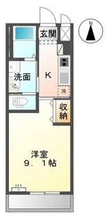 ロココ【206号室】の間取り