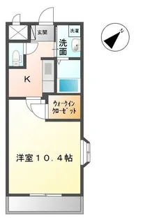 メルヴェーユ【201号室】の間取り