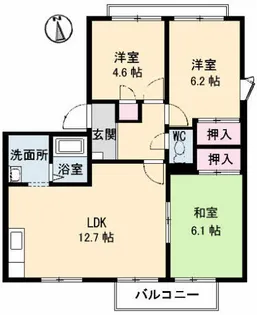 フレグランス藤ノ木 A棟【101号室】の間取り