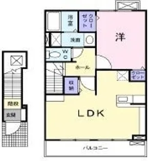 サニーロードA【203号室】の間取り