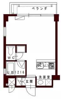 コリドールシュッド【203号室】の間取り