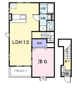 ブライトサンライズ B【201号室】の間取り