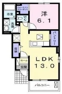 ミルト伏石【101号室】の間取り
