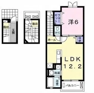 エルベッタ城東【304号室】の間取り