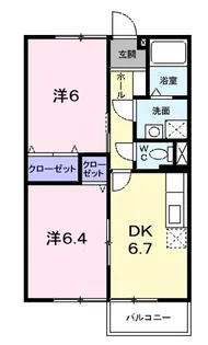 スカイハイツ川井【103号室】の間取り