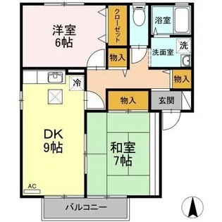 やすらぎの家 C棟【102号室】の間取り