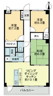 フィネス秀【301号室】の間取り