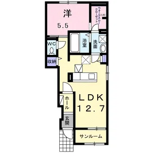 アナベル【104号室】の間取り