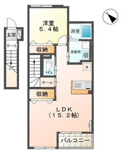 ショコラーデ【203号室】の間取り