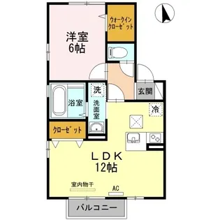 エトワール【107号室】の間取り