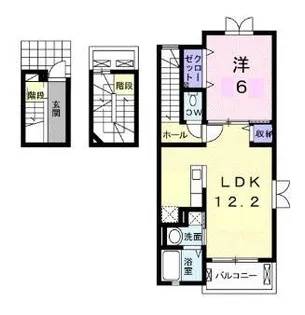 夢野ハイツ【301号室】の間取り