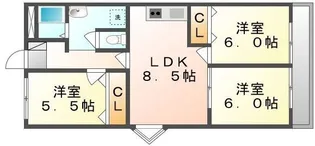 ハイマート屋島【707号室】の間取り