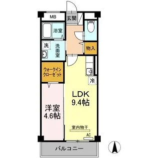 フォレスト林町【406号室】の間取り