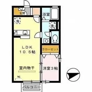 ベルタ松縄【101号室】の間取り