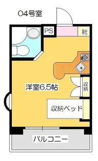 ラ・パルフェ・ド・コロン【304号室】の間取り