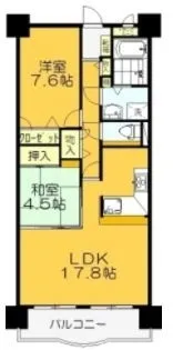 サントノーレ高松中央弐番館【1103号室】の間取り
