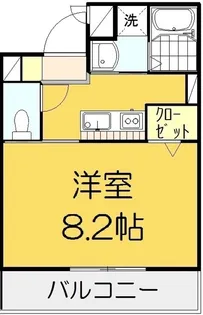 1Kの間取り画像