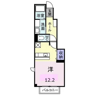 1Kの間取り画像