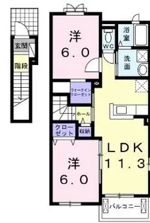 未来【201号室】の間取り