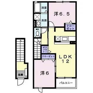 メゾン アクティブ A【202号室】の間取り