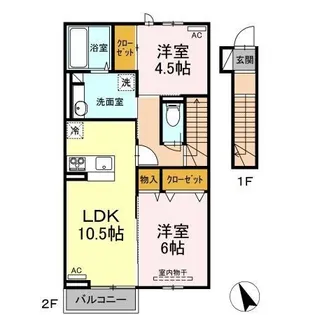 ファースト メゾン【202号室】の間取り