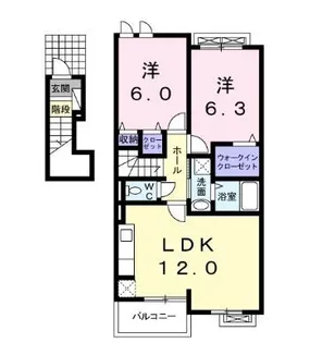 ラベリー・サイルⅡ【202号室】の間取り