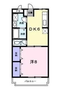 ローフィルド【203号室】の間取り