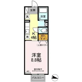 FLATS HIIRAGI【202号室】の間取り