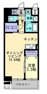 ソラノ瓦町【1003号室】の間取り
