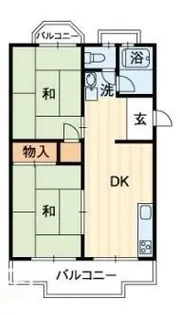 居石マンション【308号室】の間取り