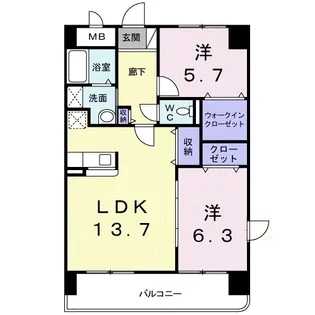 デイ ドリーム【501号室】の間取り