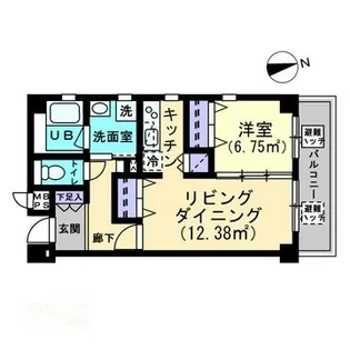 リマーク旅籠町【701号室】の間取り