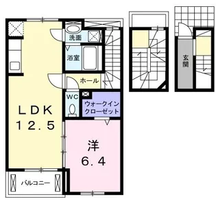 サンライト高松【302号室】の間取り