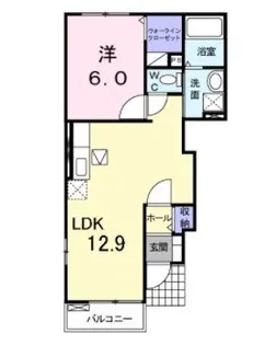 スワンKITAMURA A【101号室】の間取り