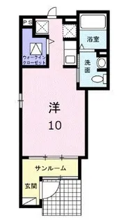 メゾン ド フルールⅡ【101号室】の間取り